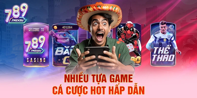 Đa dạng trò chơi cá cược tại vua88